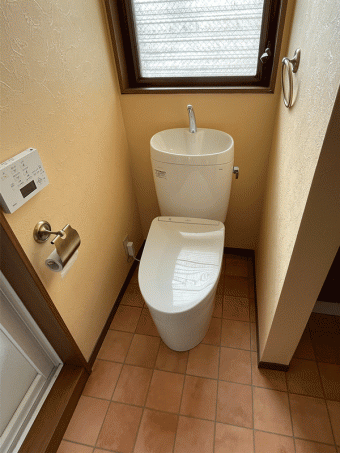 南欧風ヴィンテージ感あふれる素敵なトイレ空間に 世田谷区M様邸 南欧風ヴィンテージ感あふれる素敵なトイレ空間に 世田谷区M様邸